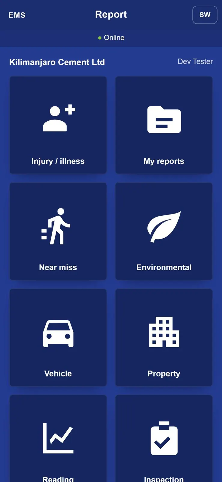 EMS Report app: report from the field, even offline