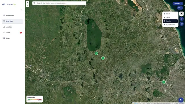 Free satellite maps for every site