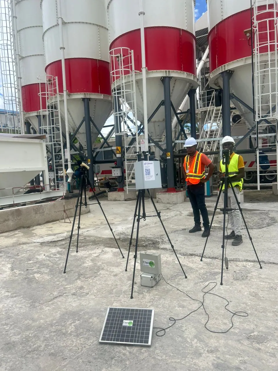 Clanert Sustain engineers monitoring construction emissions at Dar es Salaam port